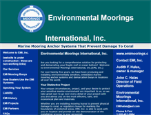 Tablet Screenshot of emimoorings.com